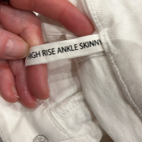 NWT rag & bone Jeans White High-Rise Ankle Skinny Stretchy Retail $250 Size 27 - Picture 9 of 12